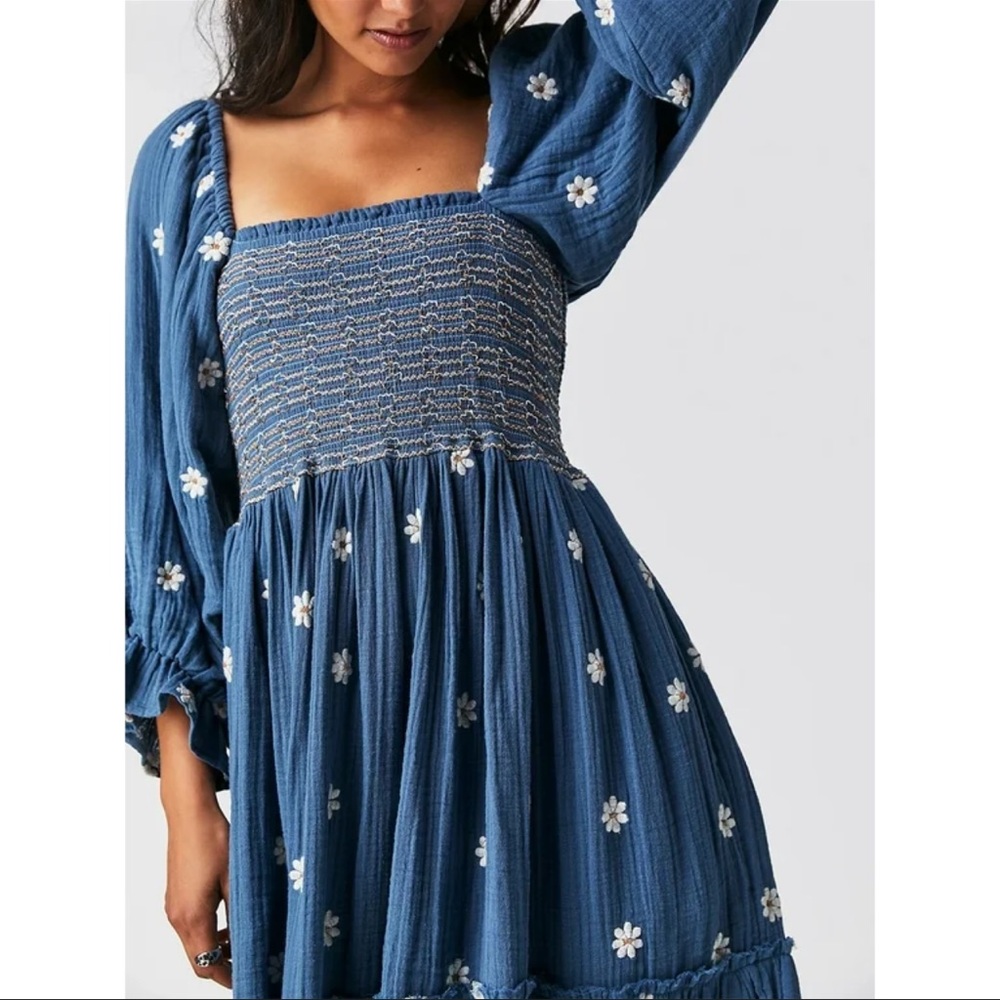 Free People | Dahlia Embroidered Maxi Dress | XS - Picture 5 of 16
